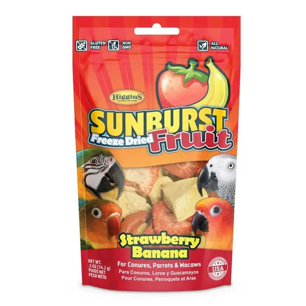 .5 oz. Higgins Sunburst Freeze Dried Fruit Strawberry Banana - Treats